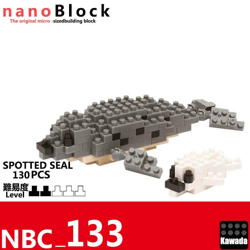 Nanoblock Spotted Seal 130 Pcs Building Kit NBC-133 In stock 