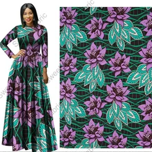 Хлопок ткани африканская Датская восковая Высококачественная Анкара цветочные принты Гана голландская настоящая одежда для вечерние платья 6 ярдов