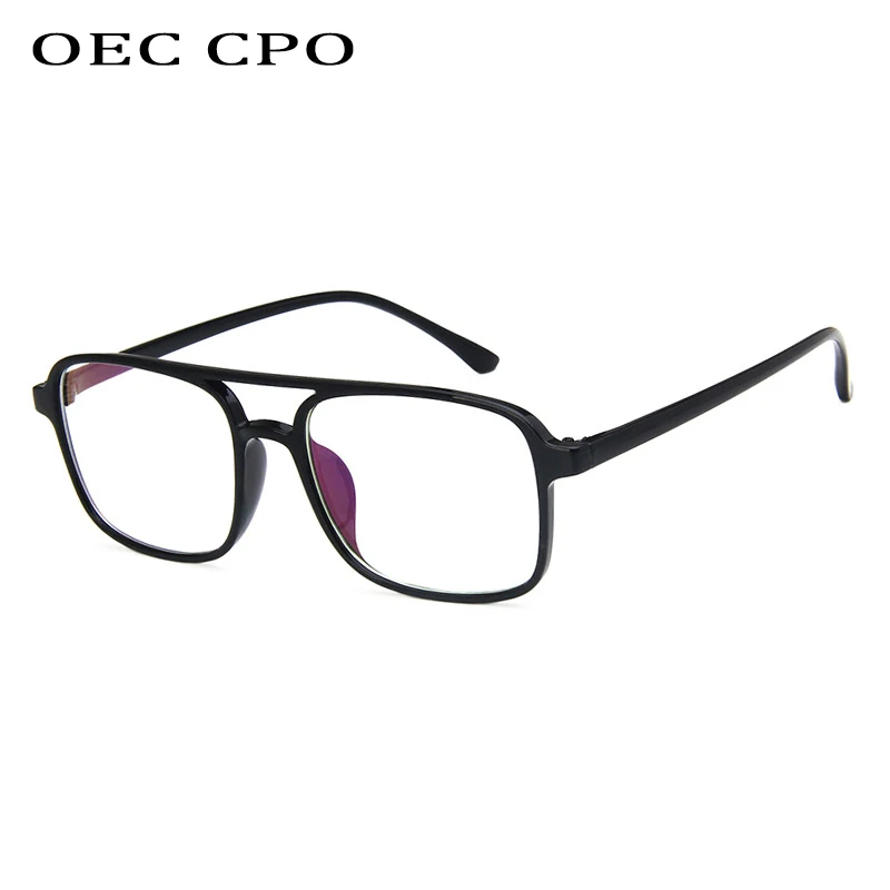 Optical glasses OEC CPO Anti blue light blocking filter reduces eye strain men frame clear lens eyewear