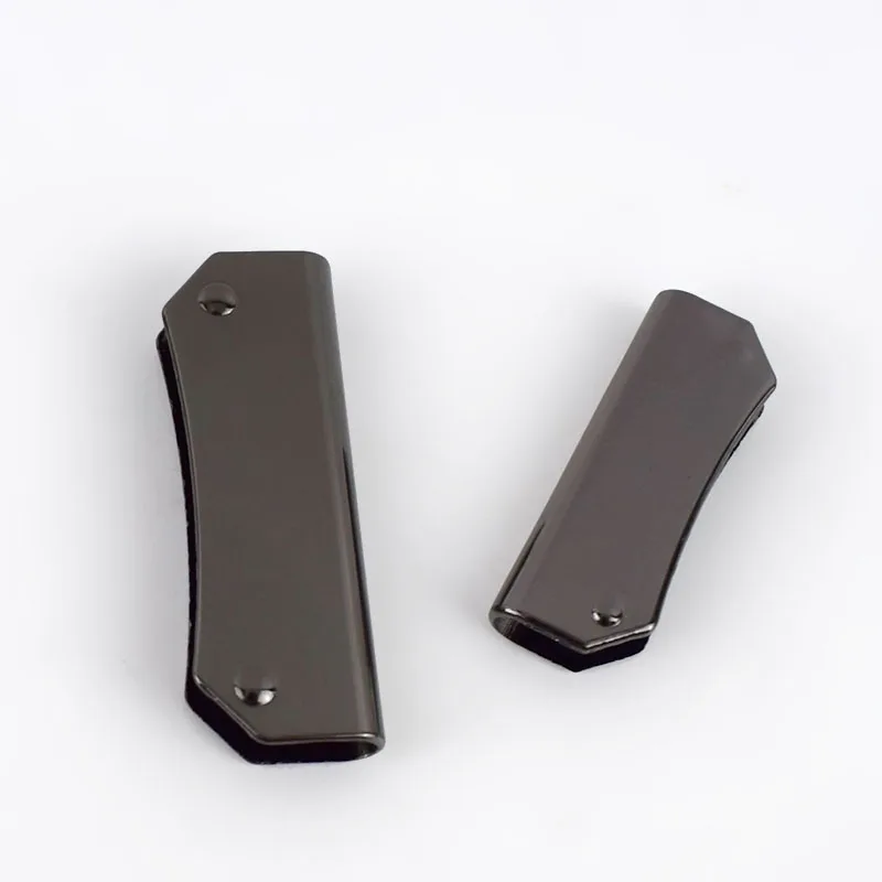 gun black Meetee 4 шт. 35/47 мм Чемодан бумажник кромка с металлической пряжкой, Сумки из натуральной кожи защитой углов металлические украшения аксессуары BF216 - Цвет: gun black