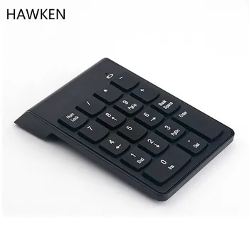 

HAWKEN Digital Keyboard Bluetooth 2.4G Wireless 18 Key USB Number Pad for Laptop PC Notebook Desktop Portable Mini Number Keypad