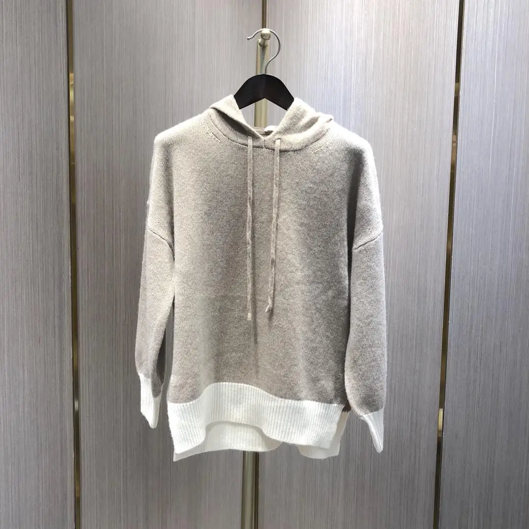 

2019 new ladies fashion long sleeve sexy hooded sweater 0916