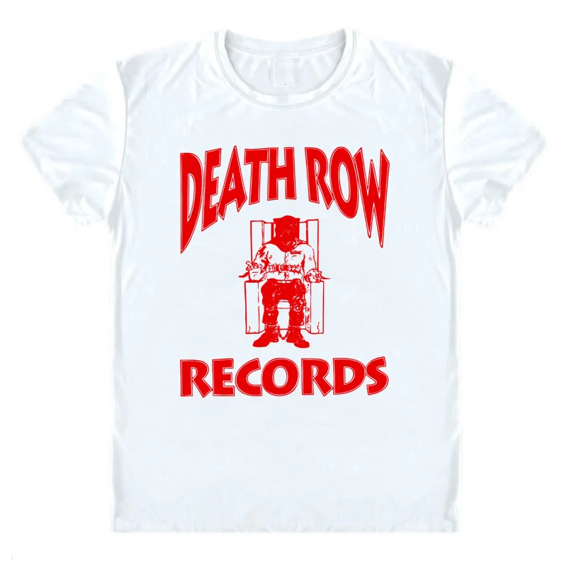 white and red death row shirt