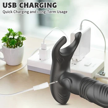 Telescopic Male Prostate Massager Silicone Dildo Vibrator Female Sex Toys for Women Men Remote Control Anal Butt Plug Vibrators 6