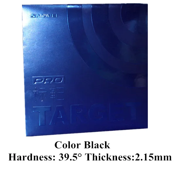 BLACK H39.5 Sanwei latest TARGET Professional Blue Sponge(Target Pro Blue Version) Table Tennis Rubber with Ping Pong Sponge - Цвет: BLACK H39.5