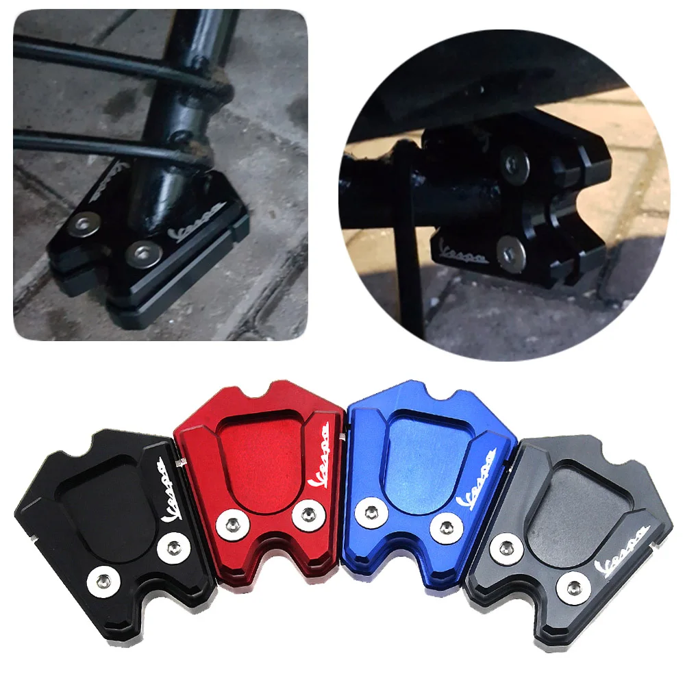 

For Vespa Gts 300 Accessories GTS GTV 3Vie Motorcycle Kickstand Extension Plate Foot Side Stand Enlarge Pad