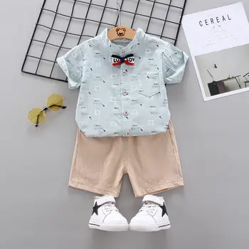 

New Baby Boys Cotton Clothes Summer Children full Print Shirts Shorts 2Pcs/sets Infant Kids Fashion Toddler Tracksuits 0-4 years