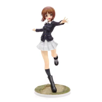 

22cm PVC Anime Figure GIRLS und PANZER Nishizumi Miho Action Figure Collectible Model Toys Brinquedos