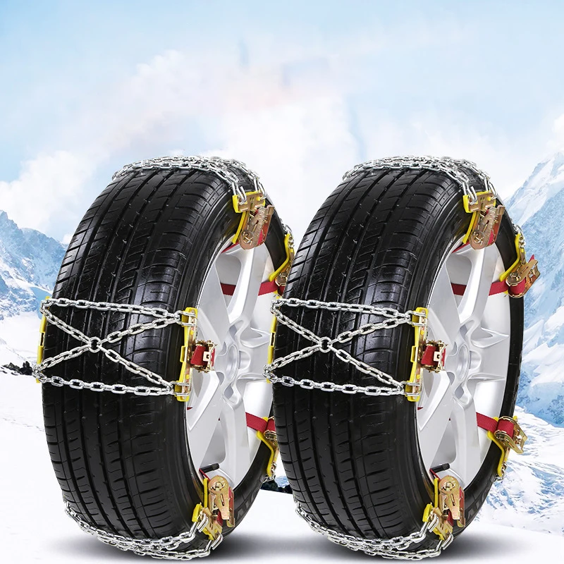 Universal Steel Truck Car Wheels Tyre Tire Snow Ice Chains Belt Winter Antiskid Vehicles Suv
