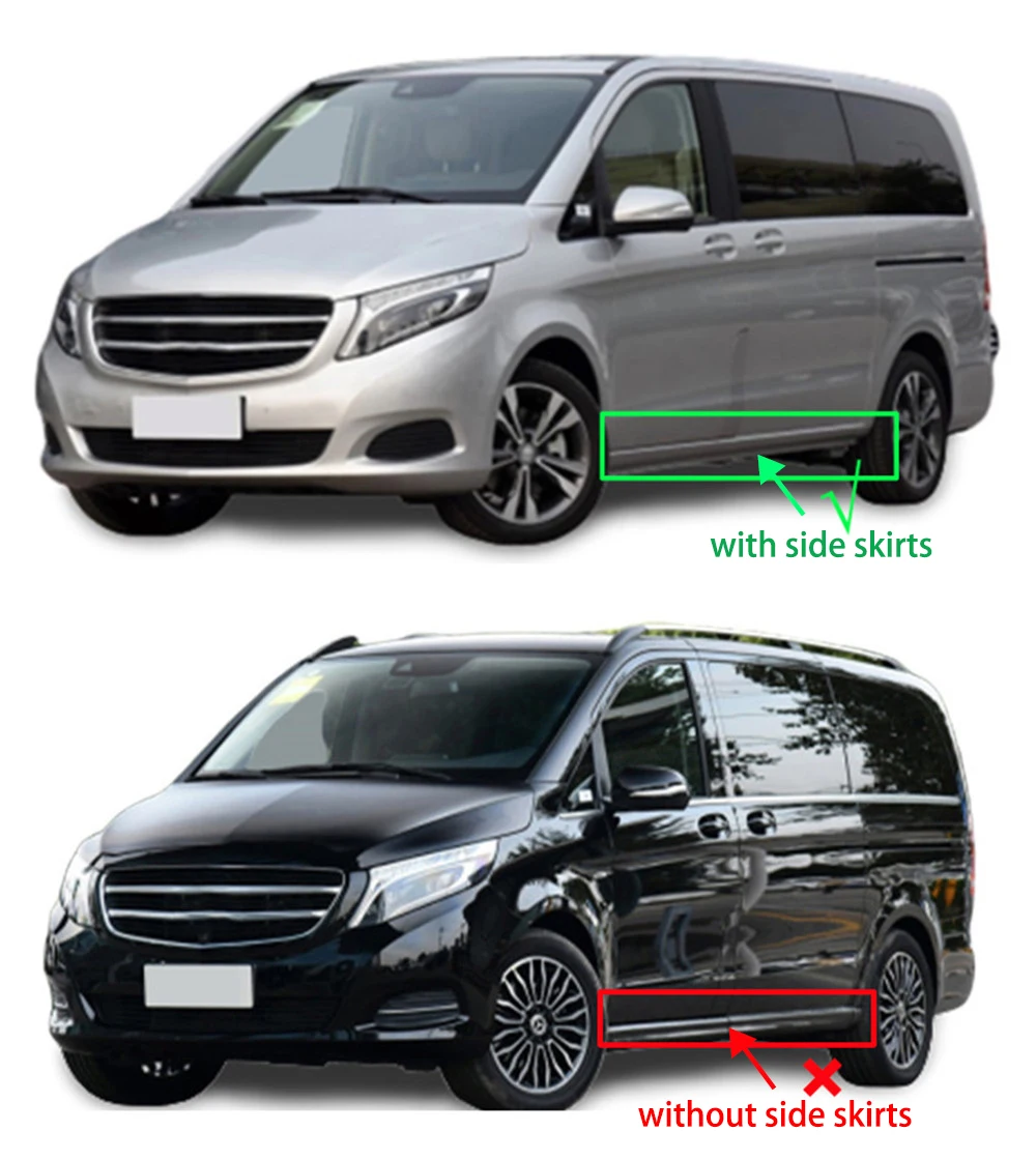 Для Mercedes Benz V-Class Vito W447 Viano W639 Брызговики benz V250 Автомобильные Брызговики w639 Брызговики vito - Цвет: v-class(2016-2019)