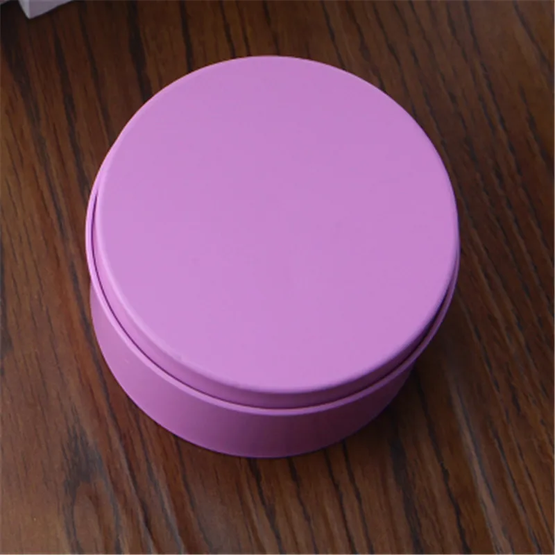 Pink 12 шт./лот, металлическая коробка для хранения, жестяная коробка, герметичные банки для конфет и чая, Домашний Органайзер для мелочей, круглая металлическая коробка, Органайзер - Цвет: Pink