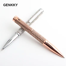 Genkky 1 шт. флеш-накопитель со стразами шариковое кольцо для пера Свадебный офис 0,7 мм студенческие канцелярские принадлежности для подарка логотип на заказ