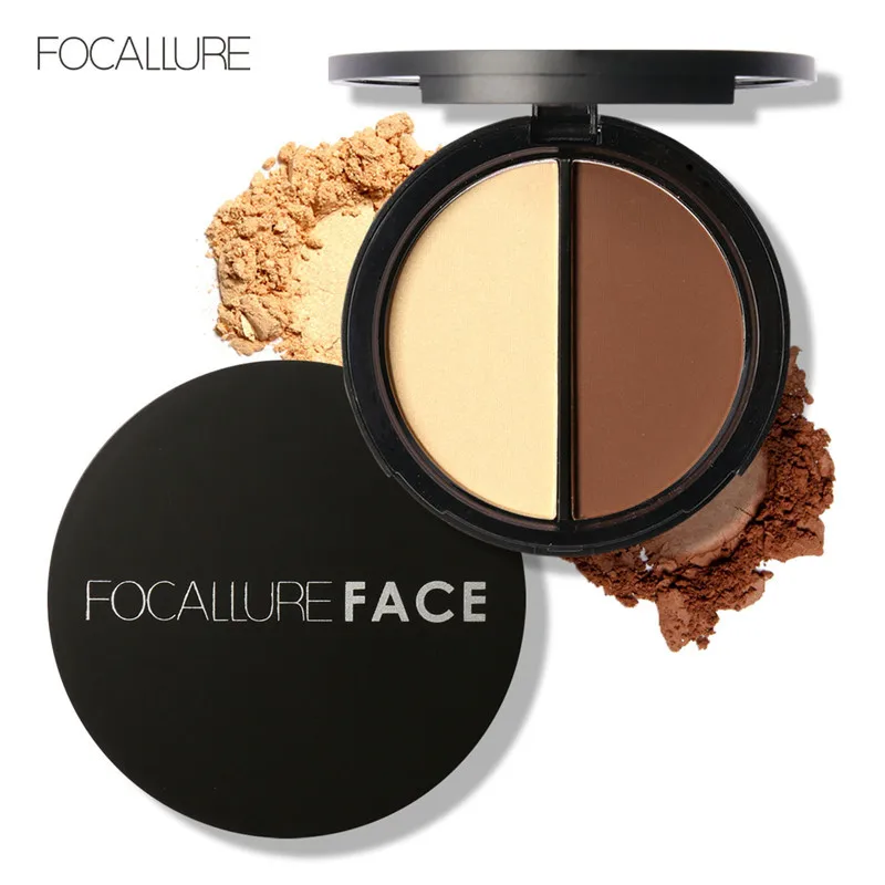 

FOCALLURE Makeup Highlighter for Face Stick Palette Makeup Contour High-gloss trimming plate Shadow nose shadow combination