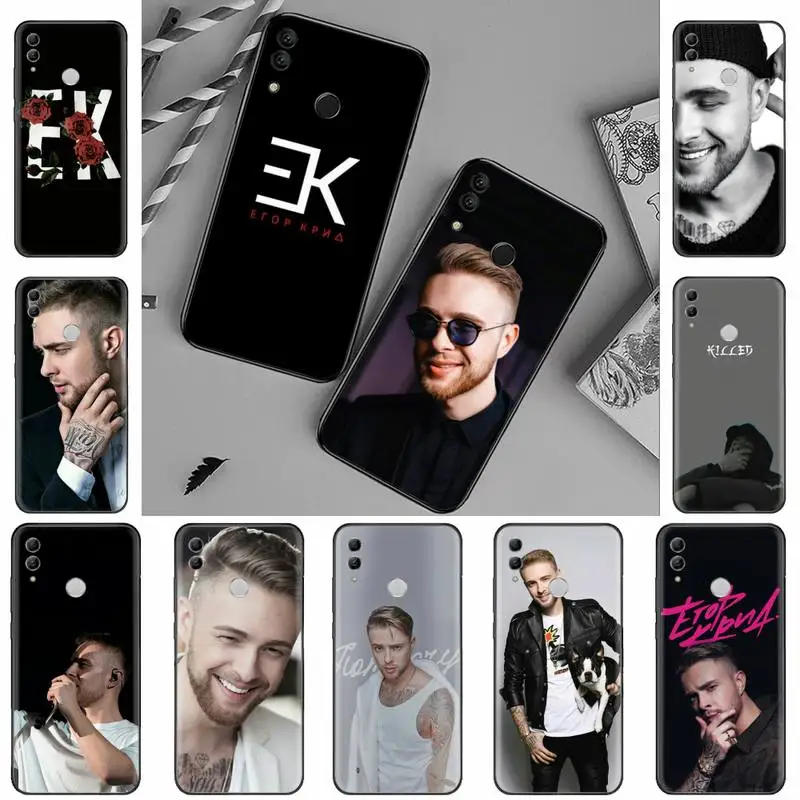 

Egor Kreed personality singer fashion Phone Case For Huawei Honor 7C 7A 8X 8A 9 10 10i Lite 20 NOVA 3i 3e