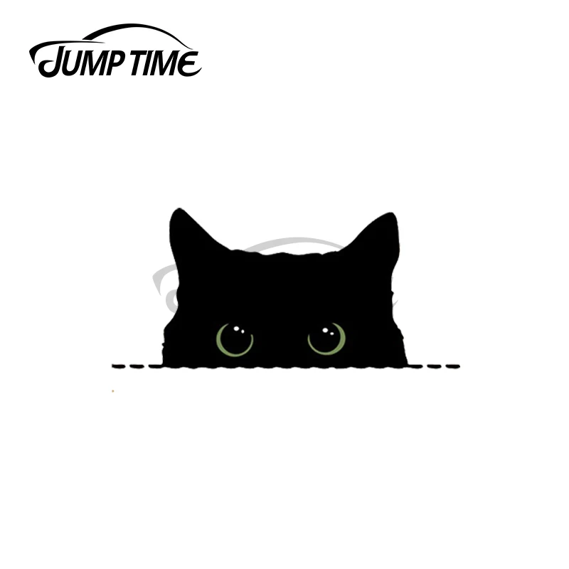 Jumping Cat Vinyl Sticker
