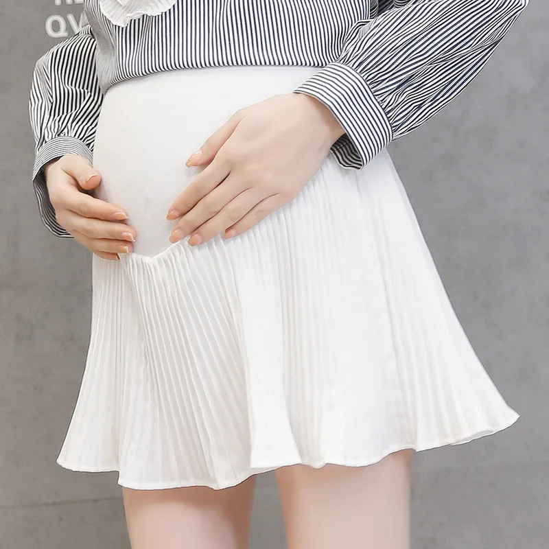 

2018 Spring And Summer Autumn New Style Creased Maternity Dress Flounced Pleated Half-length Abdominal Support Culottes Korean-s
