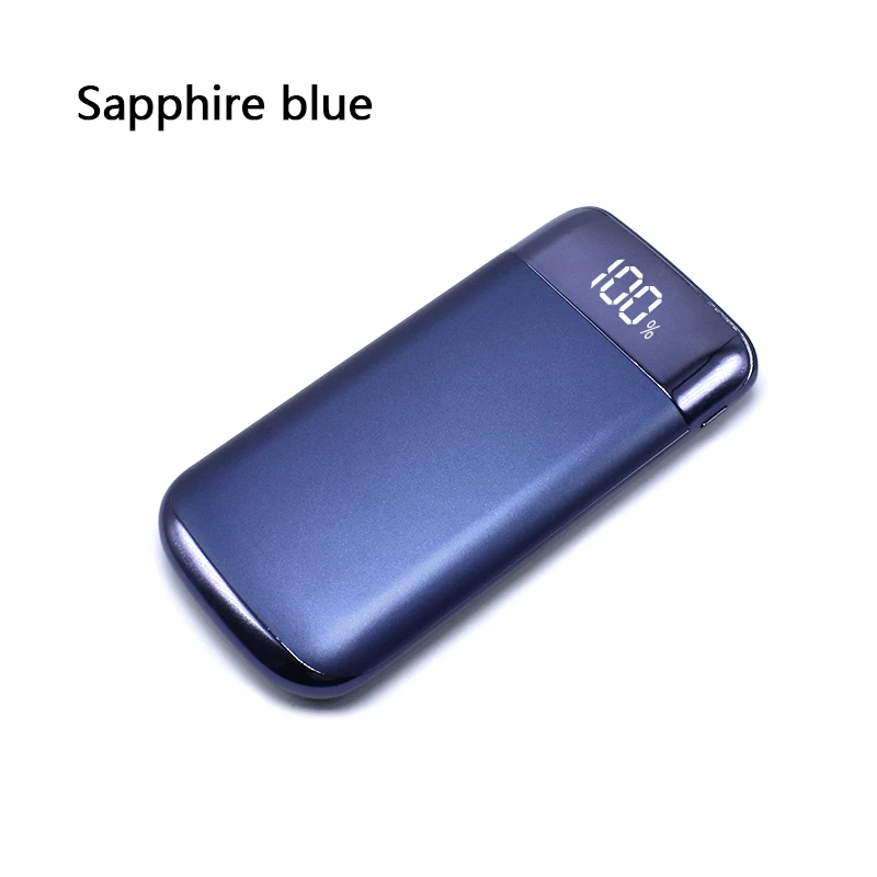 Повербанк, внешний аккумулятор, 2 USB, lcd, 10000 мА/ч, портативная Внешняя батарея, зарядное устройство для мобильного телефона, для Xiaomi Mi, для iphone 8