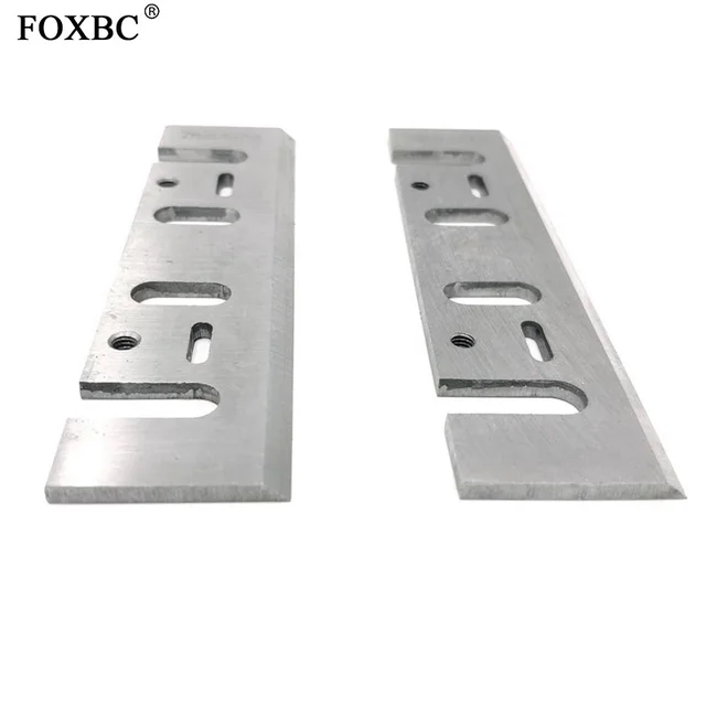 FOXBC-Hoja cepilladora HSS de 110mm para Makita 1911B 1912B 1002BA, Interskol eléctrico 110x29x3mm, herramienta de cuchillo, 4 Uds. 5