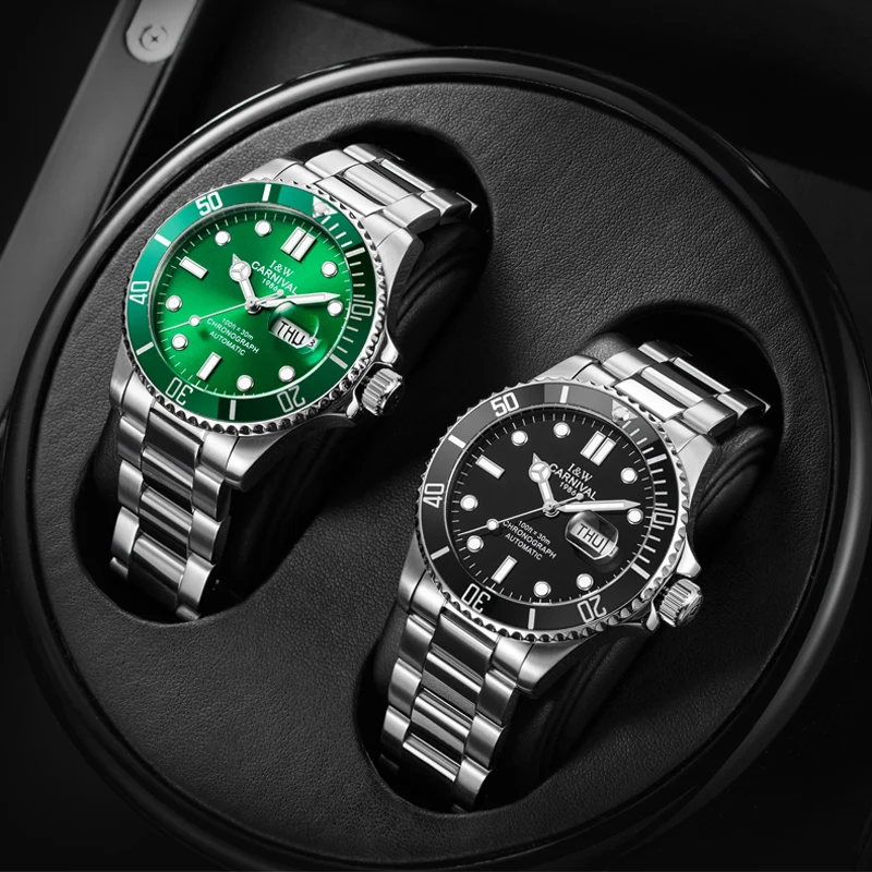 

Luxus Marke Saphir Automatische Selbst Wind herren Uhr Datum Tag Voller Stahl Männlichen Casual Uhren Mechanische Männer Berühmt