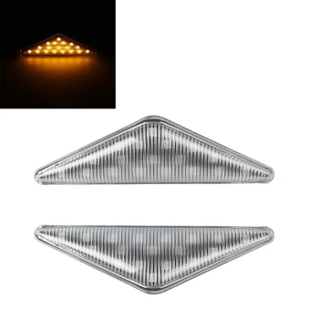 

2Pcs Car LED Side Marker Turn Signal Light Indicator Blinker for Ford Focus MK1 Mondeo Mk3 White