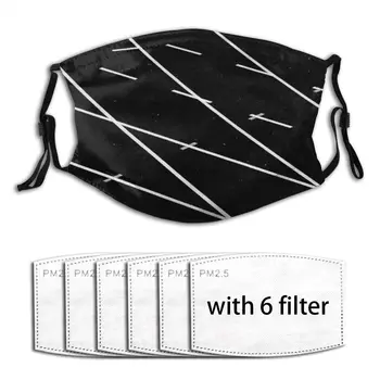 

Face Mask Carbon Filter Nose Mouth Mask Daily Mask Abstract Lines Respirator Mouth Cover Washable Reusable Anti Haze