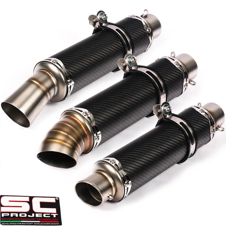 

Motorcycle Suitable for Yamaha NINJA250 3/400 Kawasaki ZX6/10R Modified Fried Street SC Exhaust Pipe