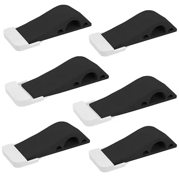 

6Pcs Door Stop Rubber Door Stop Wedge Safety Door Stop Rubber Anti-Collision Door Bump Stopper Door Resistance CNIM Hot