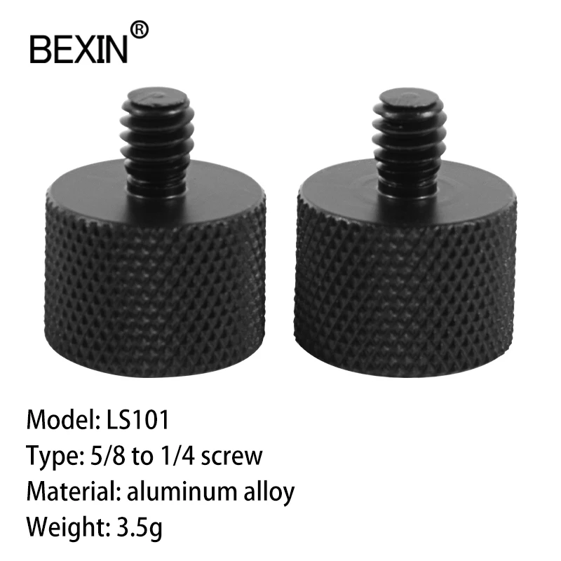 Description Picture 6 of itemPhotography screw 5/8 inch to 3/8 inch aluminum alloy conversion adapter for ball head monopod tripod