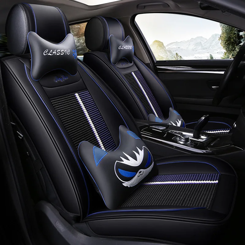 

2013-CHERY E3 1.5L Fashion Version Only Car Seat Cover Four Seasons General All Edges Included Cartoon Viscose Seat Cushion