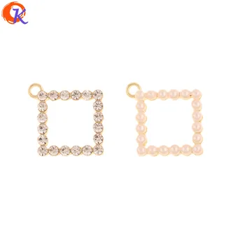 

Cordial Design 100Pcs 17*17MM Jewelry Accessories/Earrings Connectors/Hand Made/Square Shape/DIY Making/Earring Findings/Charms