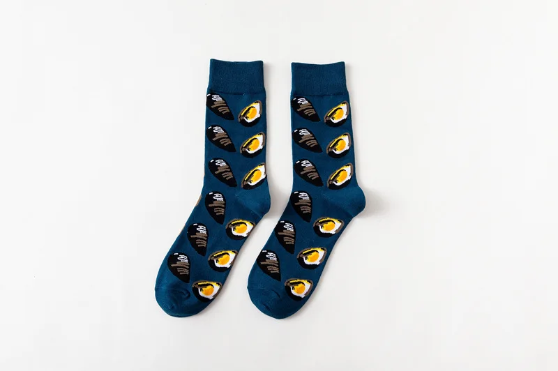 Носки унисекс с рисунками героев мультфильмов; носки в стиле Харадзюку с абстрактным креативным рисунком; модные мужские носки с животными и рыбами; забавные носки; сезон весна-S-8