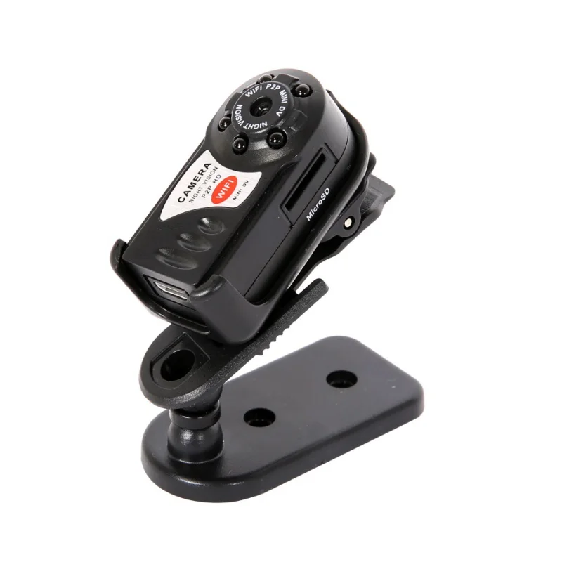 Горячая мини Q7 камера 480P WIFI инфракрасная смарт-камера ночного видения с шестью лампами 300000(dpi) мини-видеокамеры комплекты для домашней безопасности автомобиля CCTV