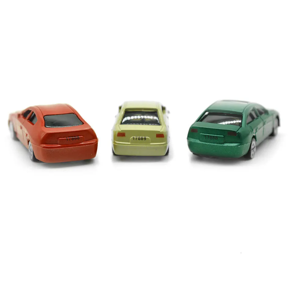 100 шт модель цветной автомобиль игрушки для детей 1: 75 масштаб миниатюрные abs пластиковые автомобили для diorama Модель архитектурного