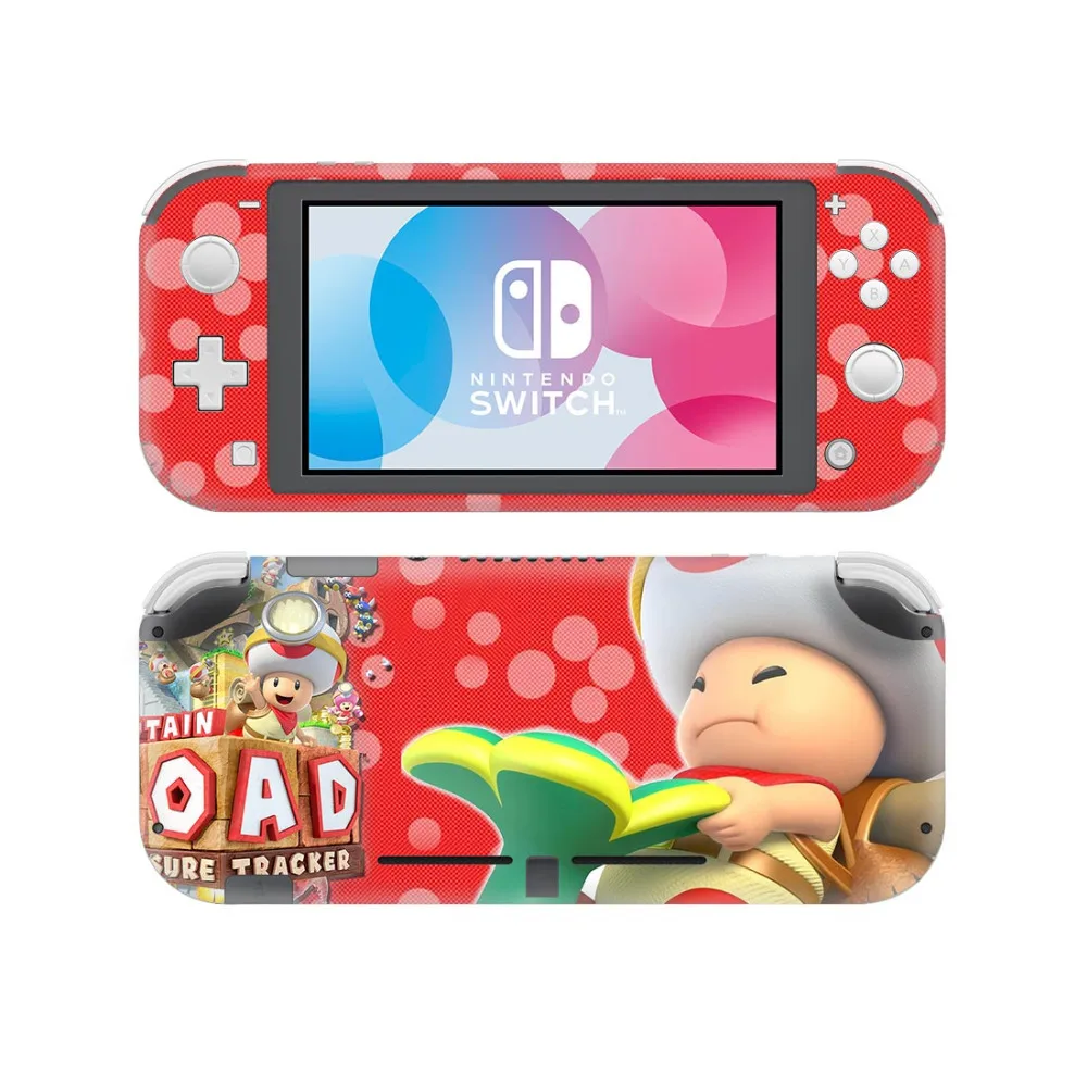 New Nintend Switch Lite Console Skin Set Sticker Super Marios Bros Toads Vinyl Stickers Nintendos Switch Mini Decals Accessories