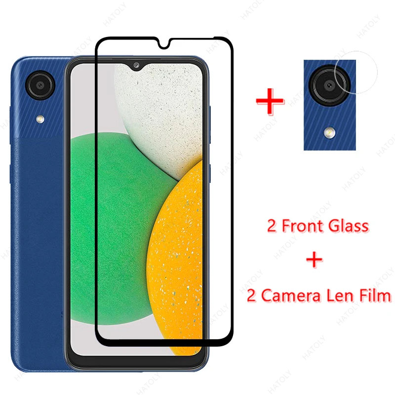 Per Samsung Galaxy A03 Core Glass Per Samsung Galaxy A03 Core Proteggi Schermo In Vetro Temperato Fotocamera Len Film A13 A33 A53 A73 5G