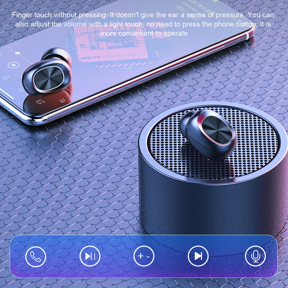 TWS наушники HiFi Bluetooth 5,0 Ture беспроводные наушники Авто пара сенсорное управление громкость шумоподавление водонепроницаемые наушники