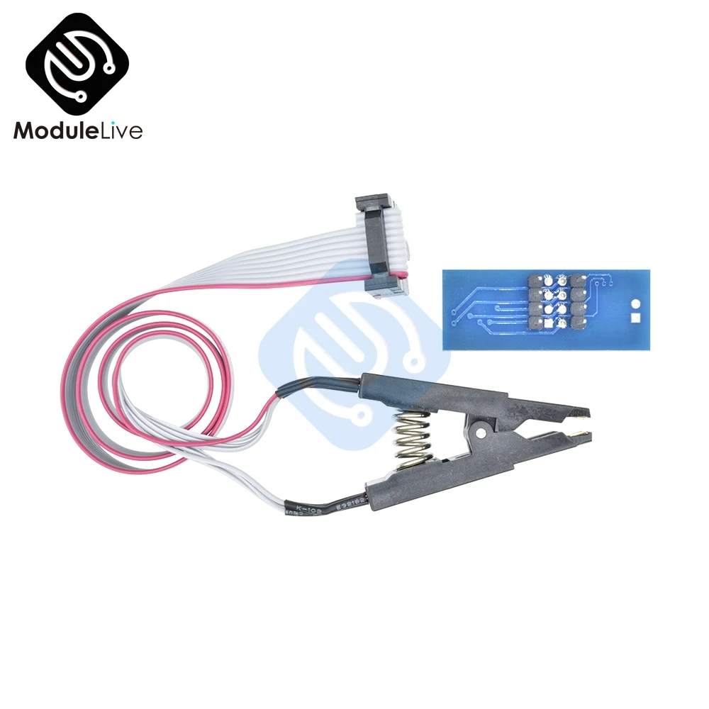 CH340G CH341 24 25 серии флэш-память EEPROM BIOS USB программатор SOP8 SOIC8 SOP Формат Флэш-чип IC тестовые зажимы разъем Adpter инструменты