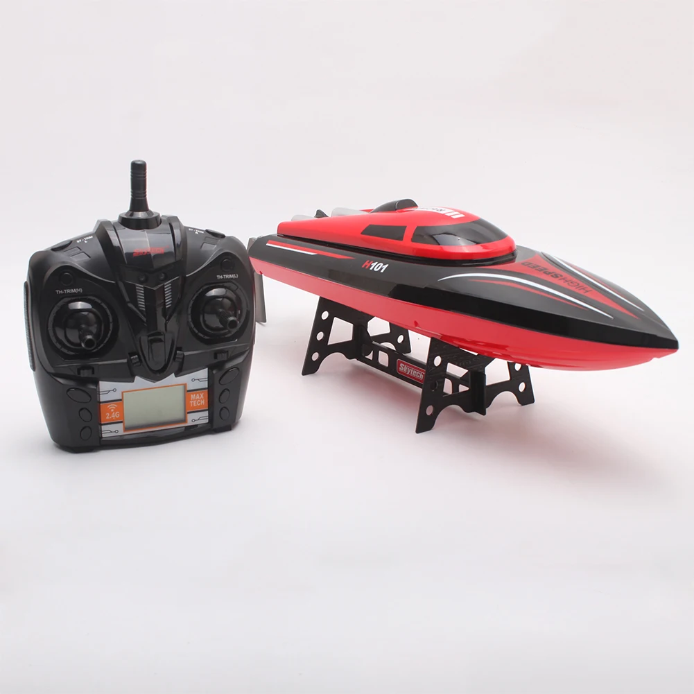 H101 RC лодка 28 км/ч высокоскоростная RC электрическая лодка водное ремесло Авто флиппинг детская игрушка