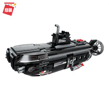 

1730 1196pcs swat military submarine base parachute troops motor boat enlighten building blocks Toy Compatible