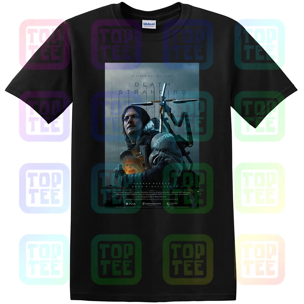 

Death Stranding T-Shirt Ps4 Print Kojima Productions Short Sleeve