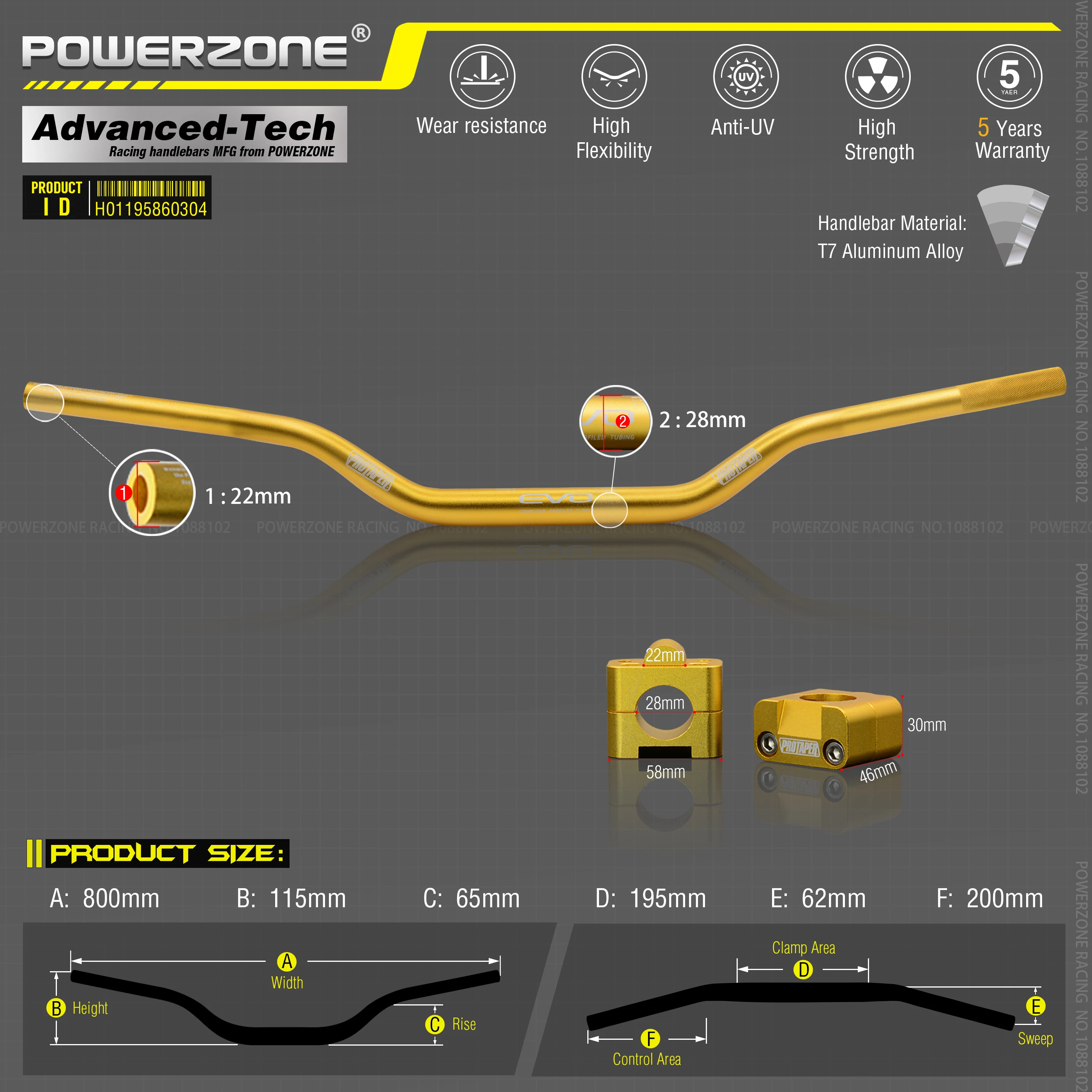 Руль для Pro Taper Pack Bar 1 1/8 &quot классическая дверная ручка ручки Pit Racing Dirt Bike Motorcycle