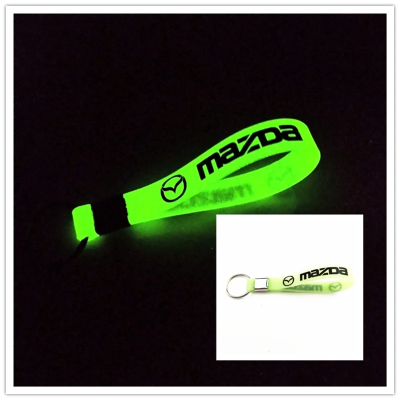 

CAR Auto Emblem car Luminous keyring For Mazda 2 Mazda 3 MS For Mazda 6 CX-5 CX5 Car-Styling Badge Accessories 1pcs