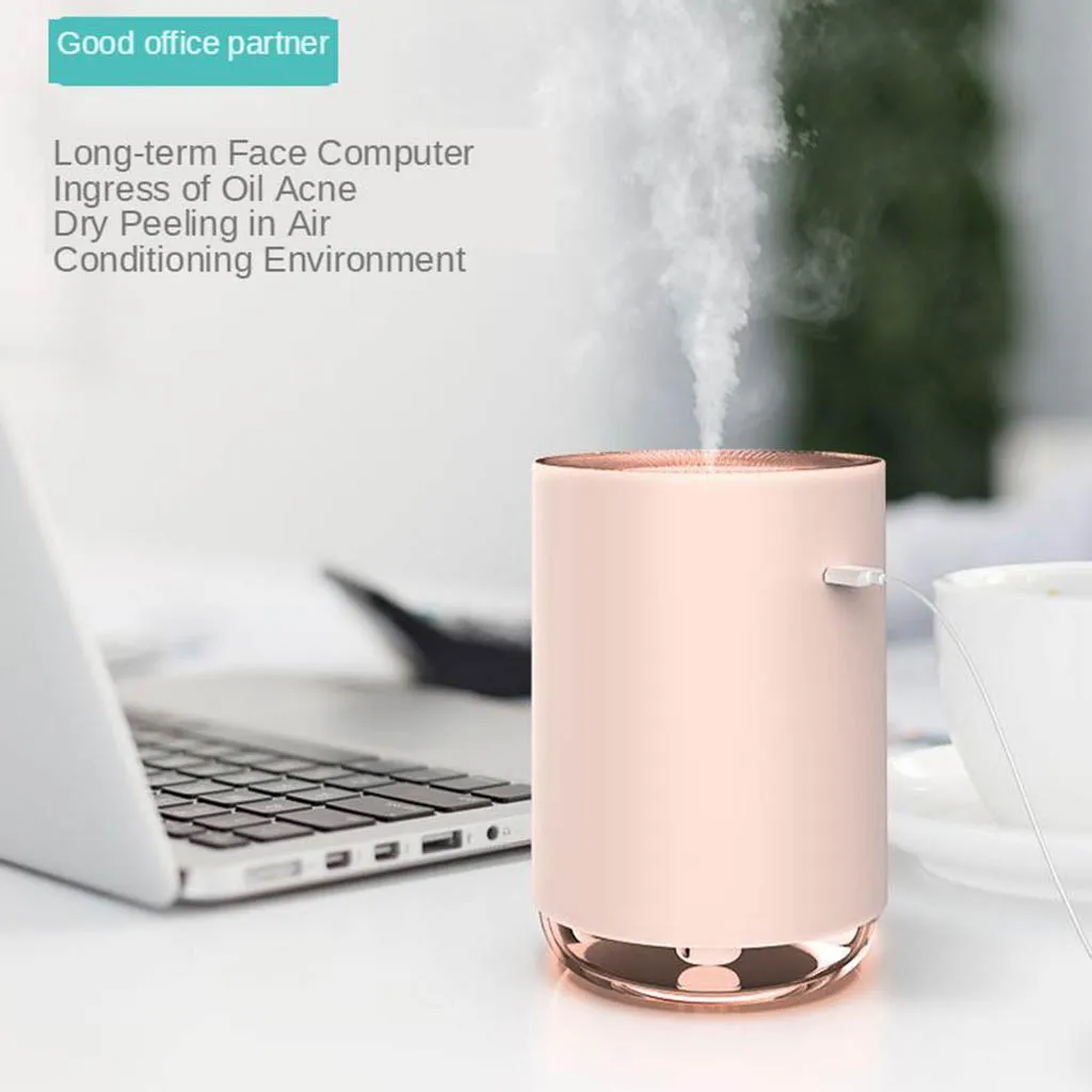 USB Mini Air Humidifier USB LED Night Lamp Home Office Mist Maker Refresher Small Cool Mist Humidifier for Home Car 220ml