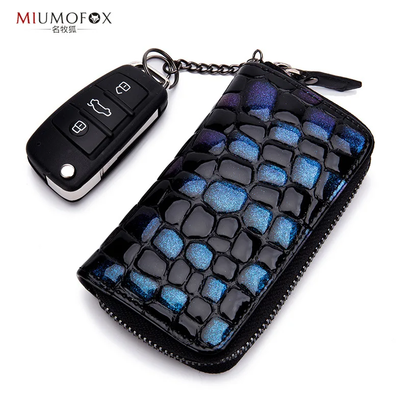 

Fashion Automobile Remote Control Key Women's New Style Patent Cowhide Carrying Multi-functional Change Wallet Korean-style Key
