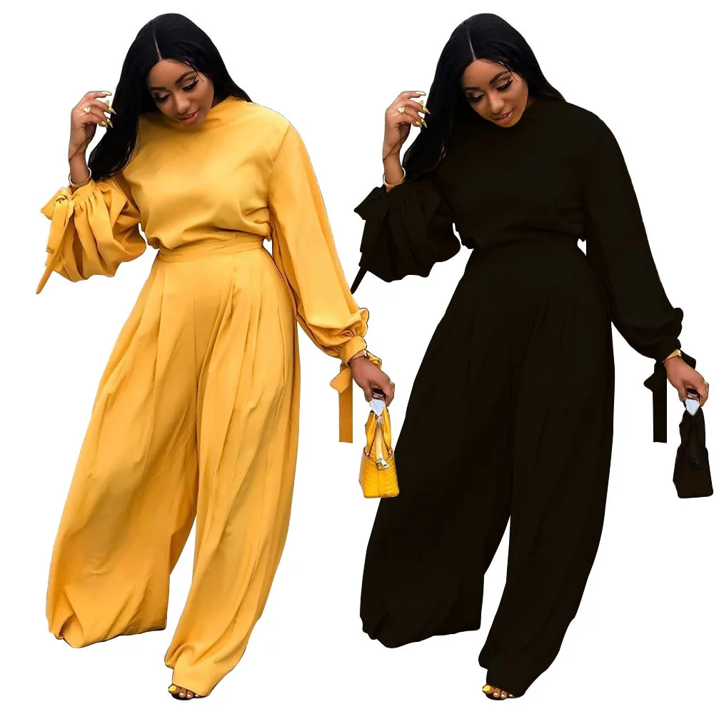 Женские штаны свободного покроя модные простые твердого вещества Цвет топы с