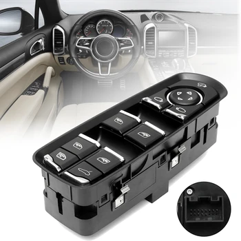 

Front Door Driver Side Electric Power Window Switch with Child Lock for Porsche for Panamera 7PP959858MDML/RDML/HDML/KDML/AEDML