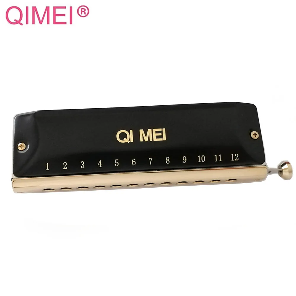 Хроматическая гармоника Qimei с 12 и 16 отверстиями инструменты для ротовых органов