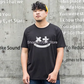 

Short Sleeve T Shirt Male Big Size Round Neck Superpang T-shirt Trend Fat Man Loose Plus Fat