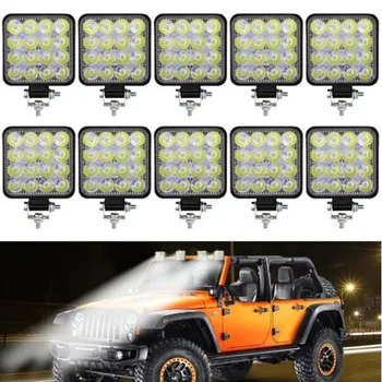 

1/2/4/ PCs 48W auto Square LED Work Light 12V 24V Off Road Mini Square 16 Light Auxiliary Light Modified Headlights Spotlights