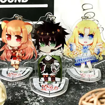 

New Anime Tate no Yuusha no Nariagari Naofumi Iwatani Raphtalia Filo Keychain Stand Charm Cosplay Gifts